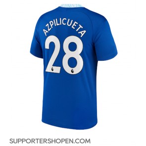 Chelsea Cesar Azpilicueta #28 Hemma Matchtröja 2022-23 Kortärmad